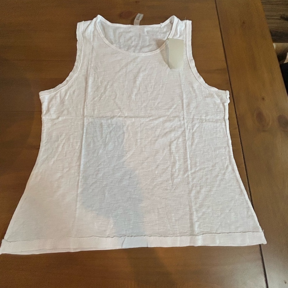 NWT Mono B White Tank Top - Picture 2 of 7